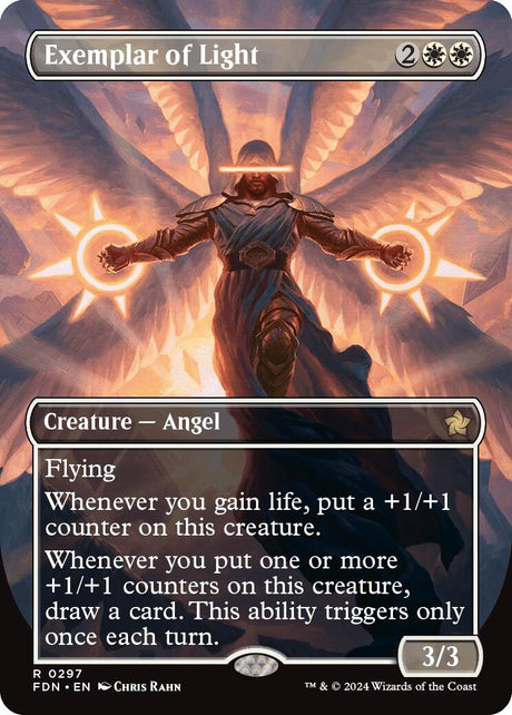 Image for Exemplar of Light (Borderless) (297) (Foundations) - Magic: The Gathering