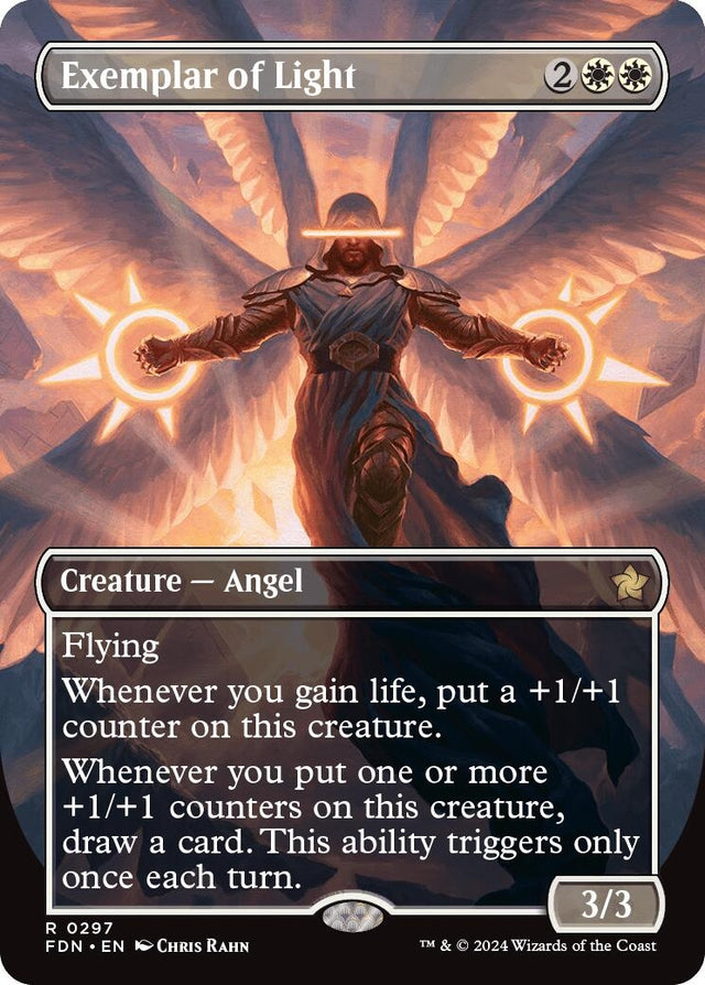 Image for Exemplar of Light (Borderless) (297) (Foundations) - Magic: The Gathering