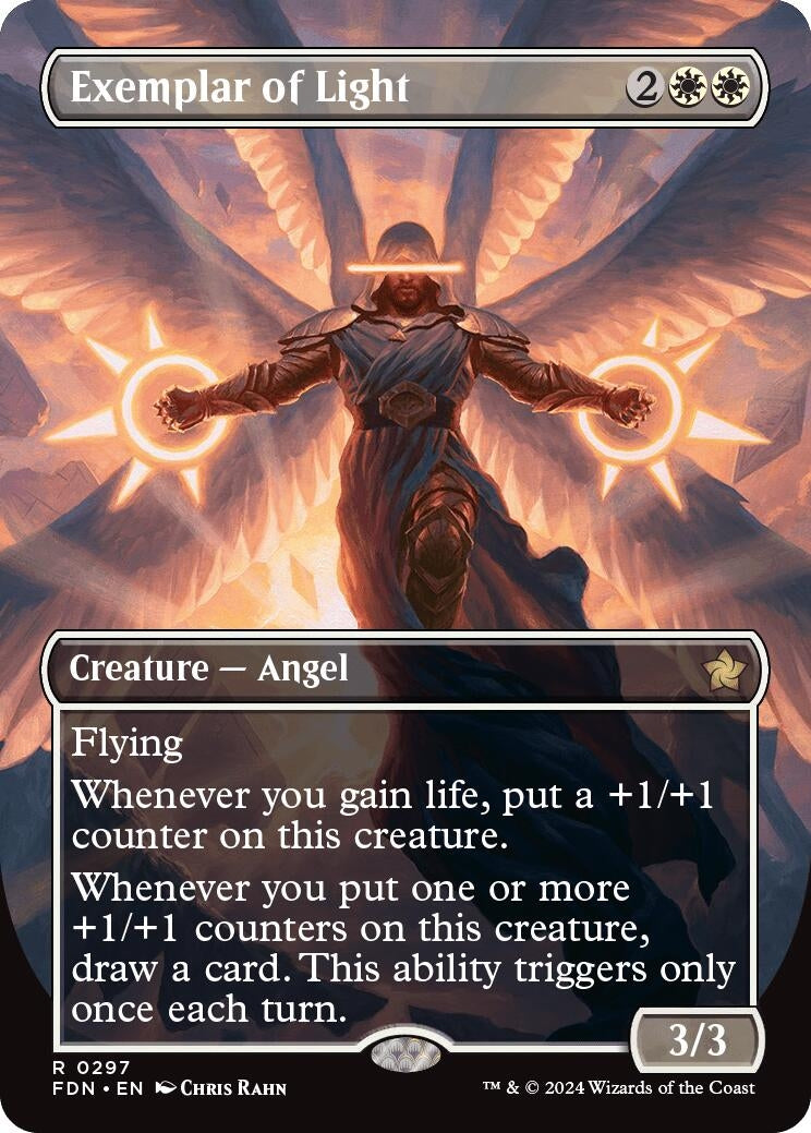 Image for Exemplar of Light (Borderless) (297) (Foil) (Foundations) - Magic: The Gathering