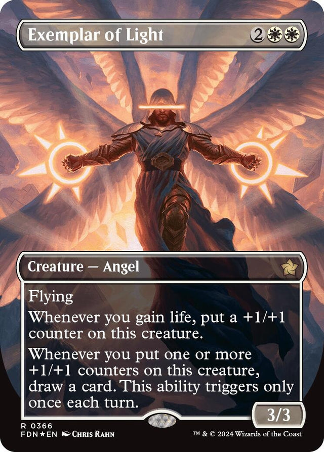Image for Exemplar of Light (Borderless) (Mana Foil) (366) (Foil) (Foundations) - Magic: The Gathering