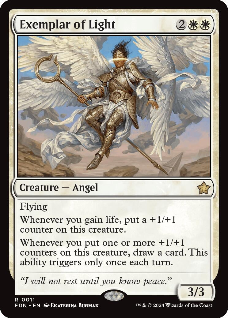 Image for Exemplar of Light (0011) (11) (Foil) (Foundations) - Magic: The Gathering