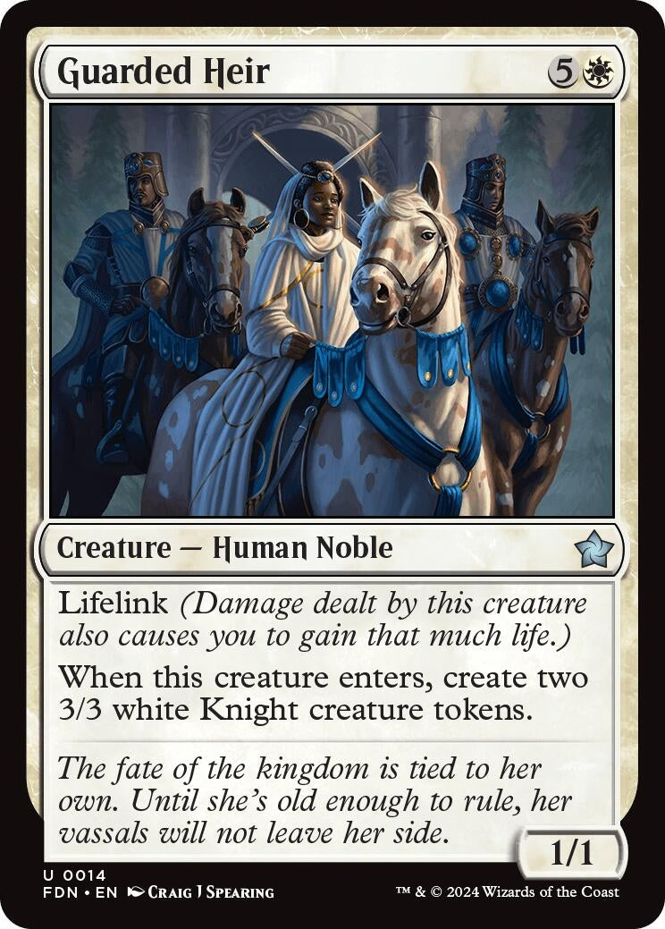 Image for Guarded Heir (14) (Foil) (Foundations) - Magic: The Gathering