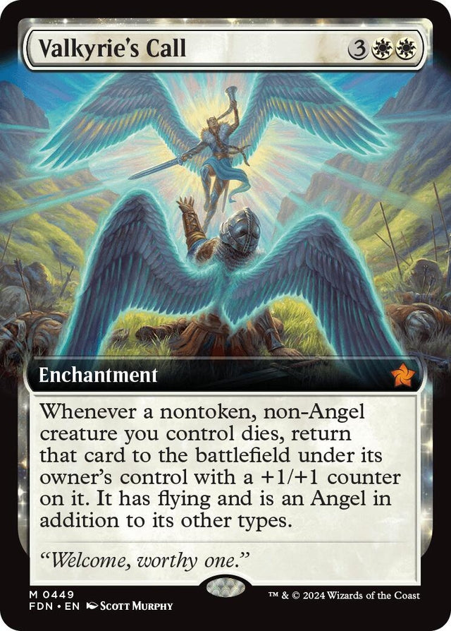 Image for Valkyrie's Call (Extended Art) (449) (Foil) (Foundations) - Magic: The Gathering