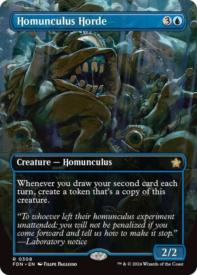 Image for Homunculus Horde (Borderless) (308) (Foil) (Foundations) - Magic: The Gathering