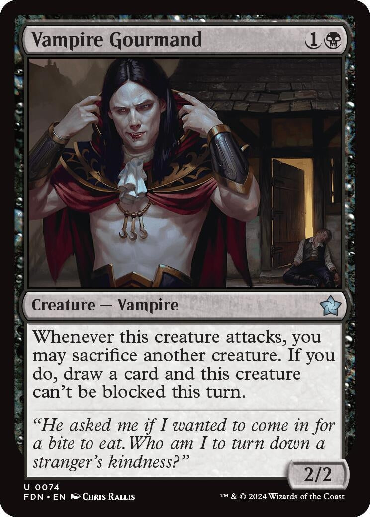 Image for Vampire Gourmand (74) (Foil) (Foundations) - Magic: The Gathering