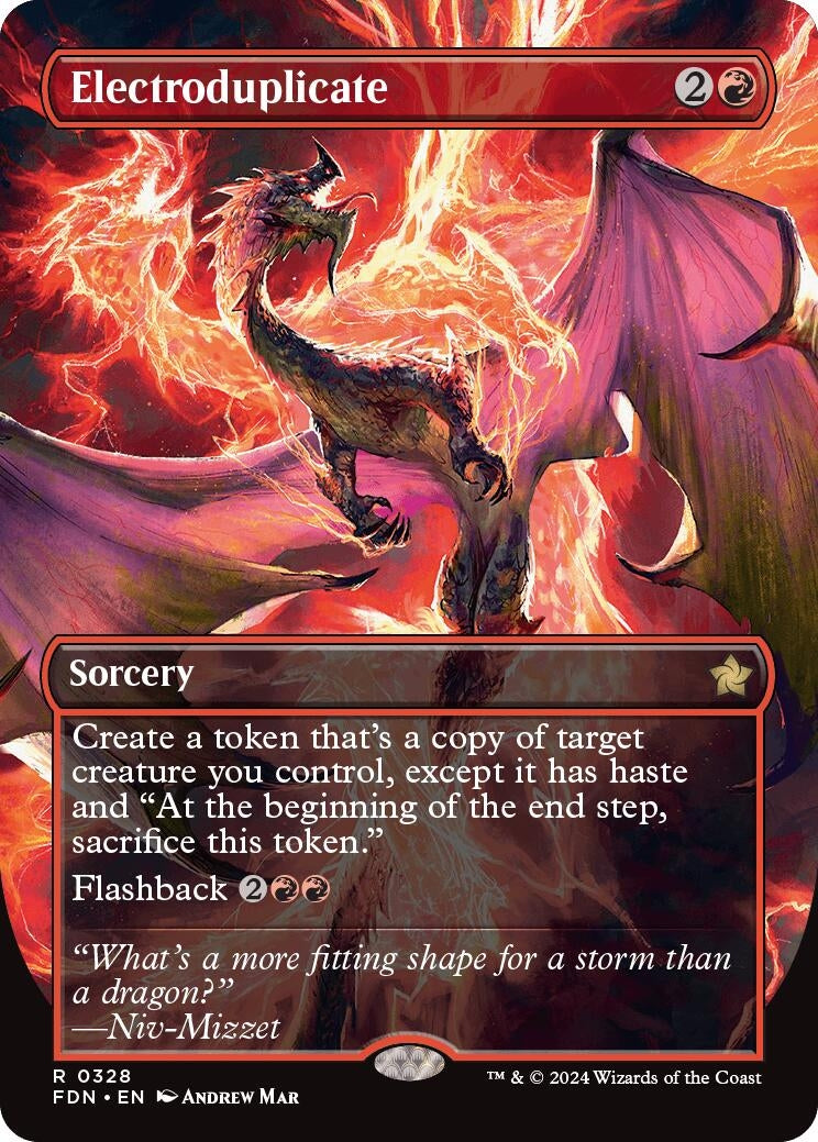 Image for Electroduplicate (Borderless) (328) (Foil) (Foundations) - Magic: The Gathering