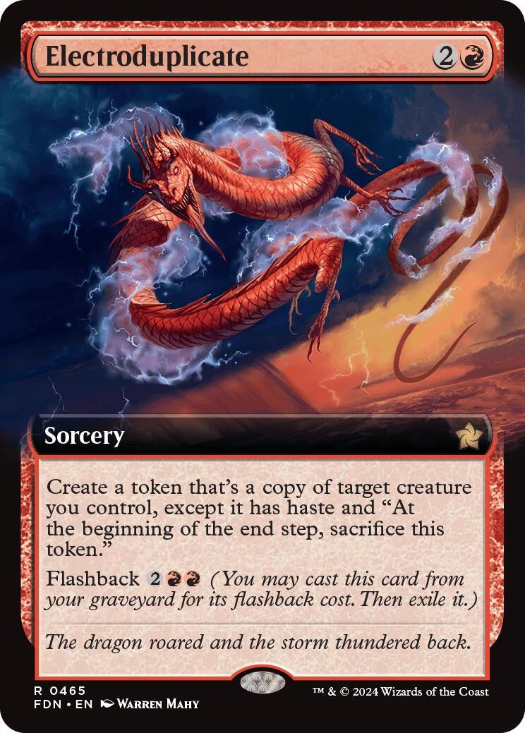 Image for Electroduplicate (Extended Art) (465) (Foil) (Foundations) - Magic: The Gathering