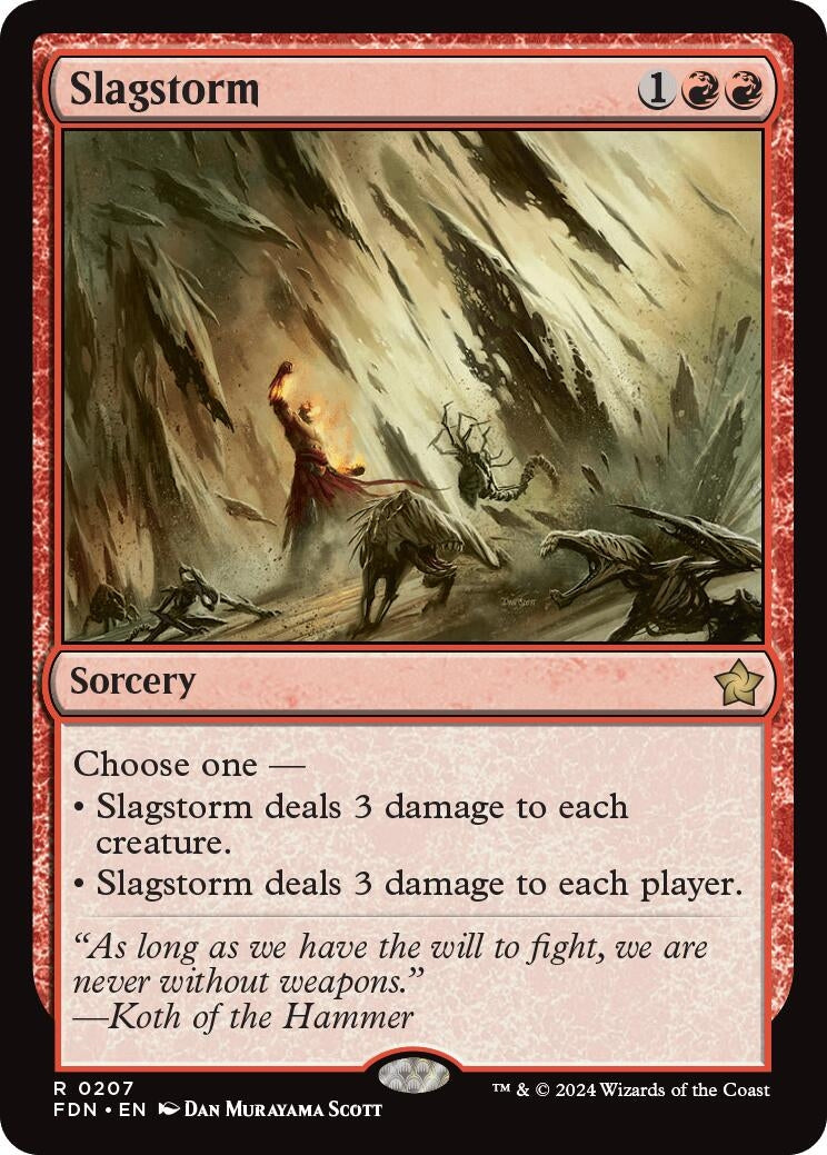 Image for Slagstorm (207) (Foil) (Foundations) - Magic: The Gathering