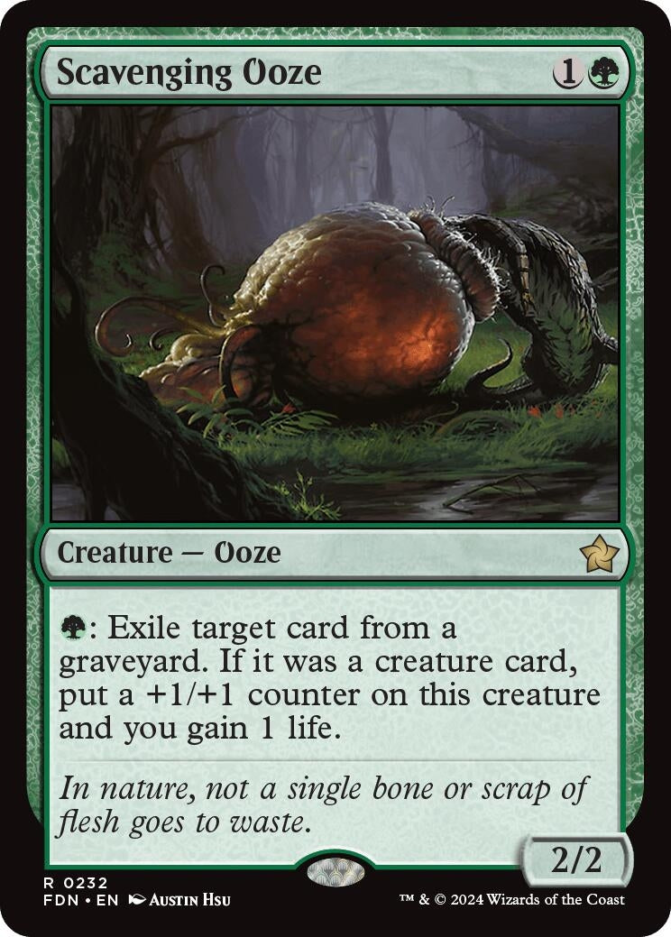 Image for Scavenging Ooze (232) (Foil) (Foundations) - Magic: The Gathering