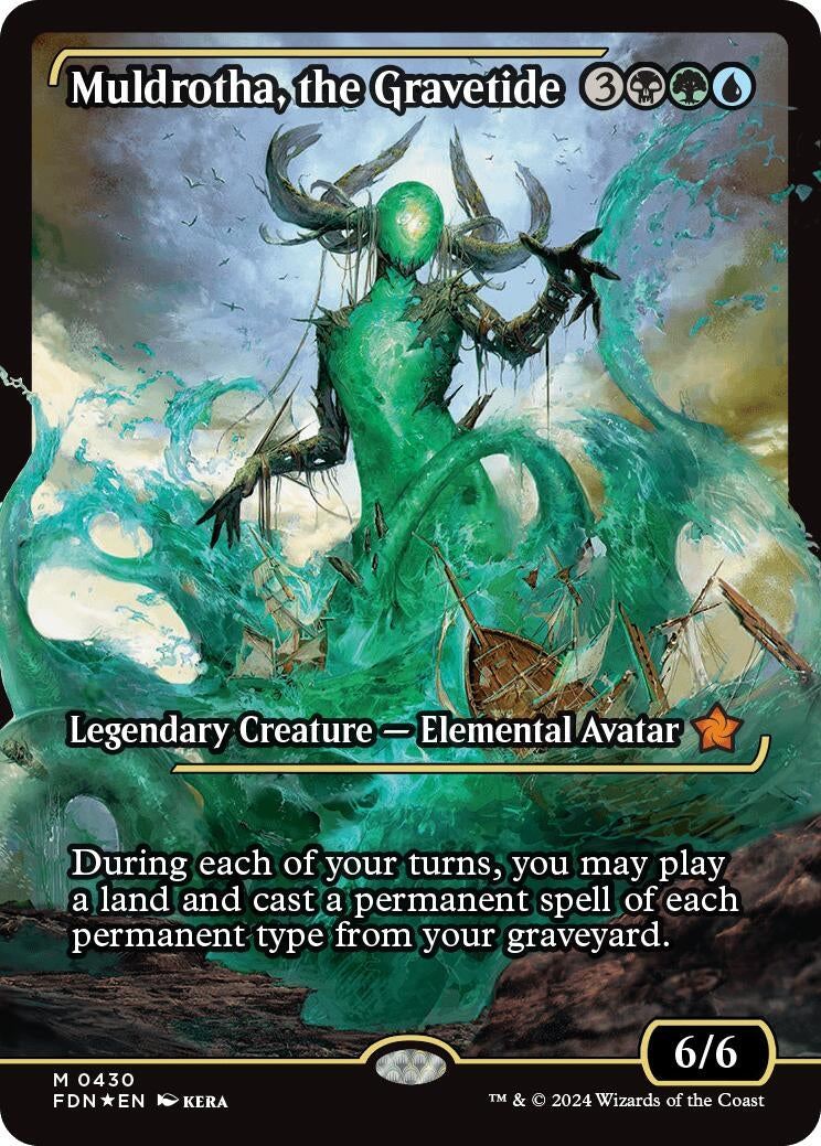 Image for Muldrotha, the Gravetide (Showcase) (430) (Foil) (Foundations) - Magic: The Gathering