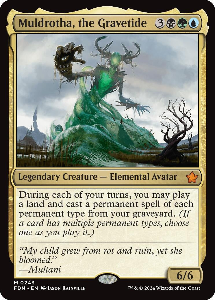 Image for Muldrotha, the Gravetide (243) (Foil) (Foundations) - Magic: The Gathering
