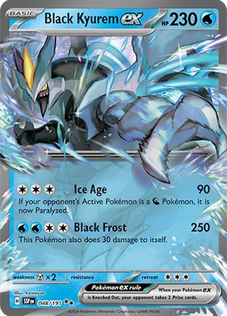 Image for Black Kyurem ex (048/191) (SV08: Surging Sparks) - Pokemon