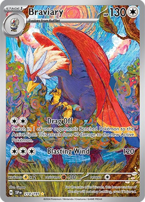 Image for Braviary (214/191) (SV08: Surging Sparks) - Pokemon