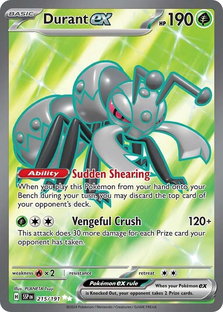 Image for Durant ex (215/191) (SV08: Surging Sparks) - Pokemon