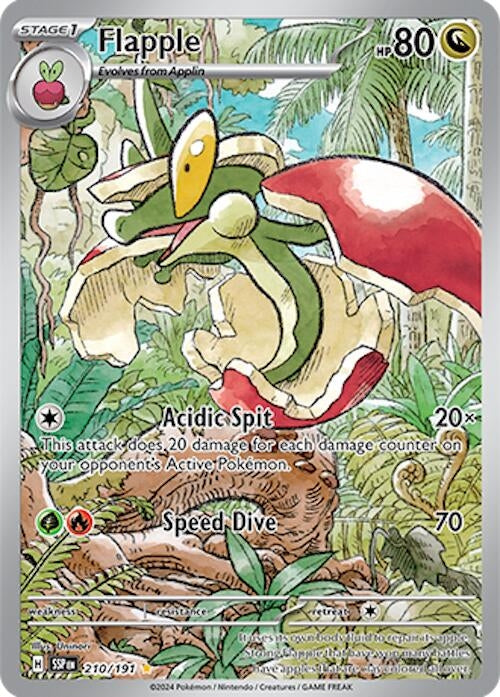 Image for Flapple (210/191) (SV08: Surging Sparks) - Pokemon