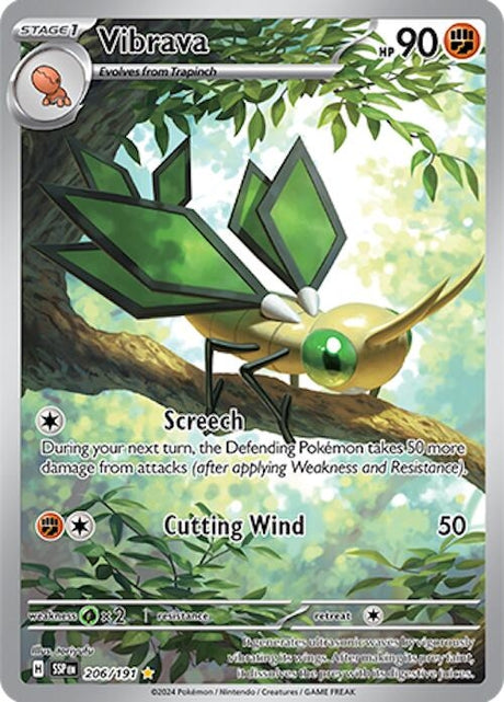 Image for Vibrava (206/191) (SV08: Surging Sparks) - Pokemon