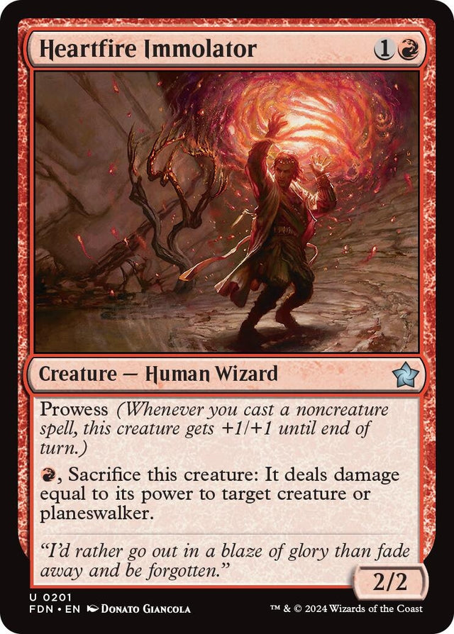 Image for Heartfire Immolator (201) (Foil) (Foundations) - Magic: The Gathering