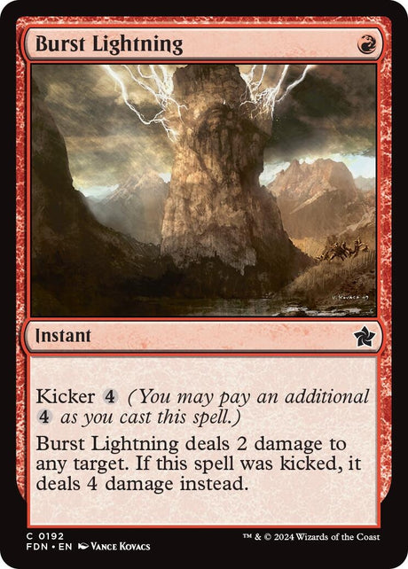 Image for Burst Lightning (192) (Foil) (Foundations) - Magic: The Gathering