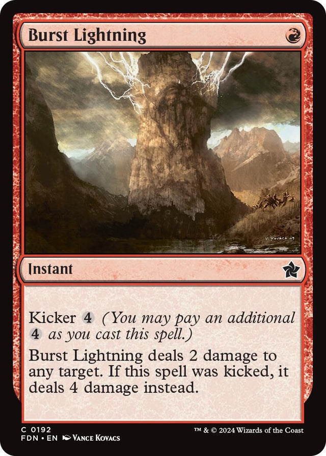 Image for Burst Lightning (192) (Foil) (Foundations) - Magic: The Gathering