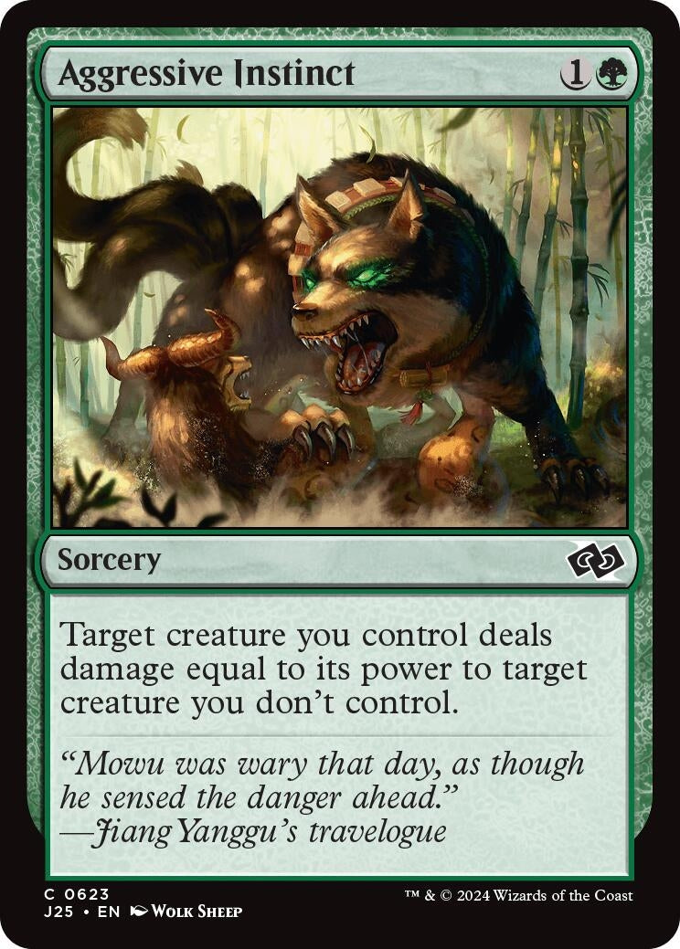 Image for Aggressive Instinct (623) (Foundations Jumpstart) - Magic: The Gathering