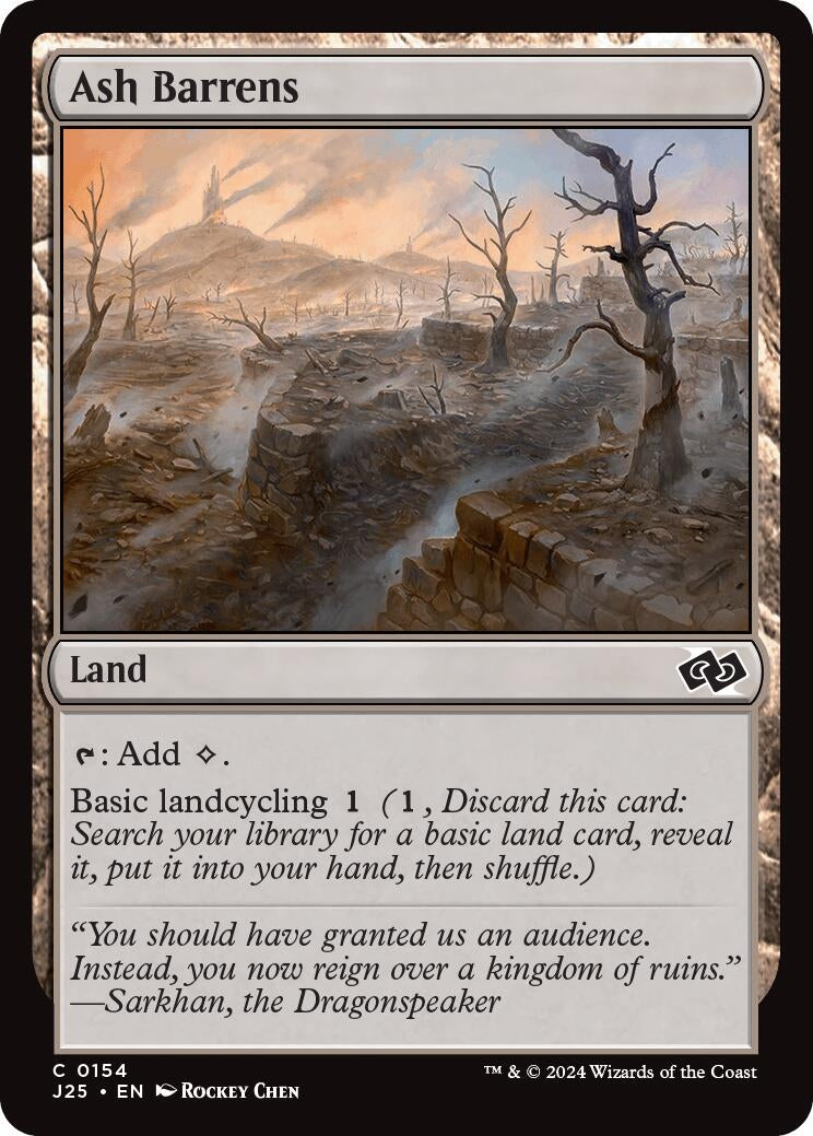 Image for Ash Barrens (154) (Foundations Jumpstart) - Magic: The Gathering