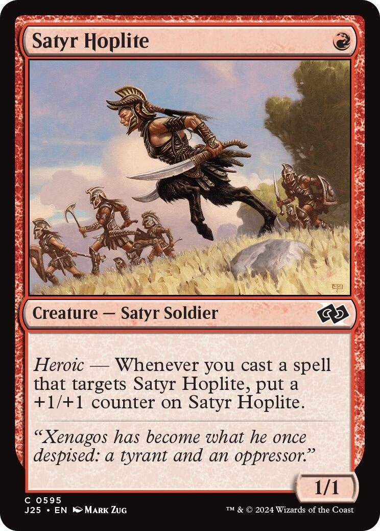 Image for Satyr Hoplite (595) (Foundations Jumpstart) - Magic: The Gathering
