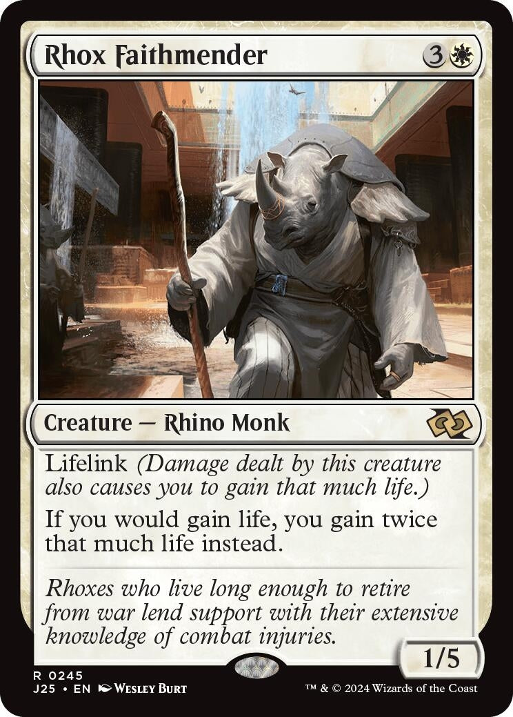 Image for Rhox Faithmender (245) (Foundations Jumpstart) - Magic: The Gathering