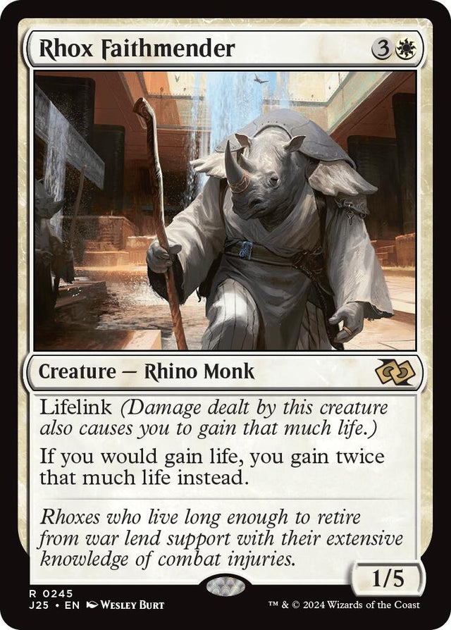 Image for Rhox Faithmender (245) (Foundations Jumpstart) - Magic: The Gathering