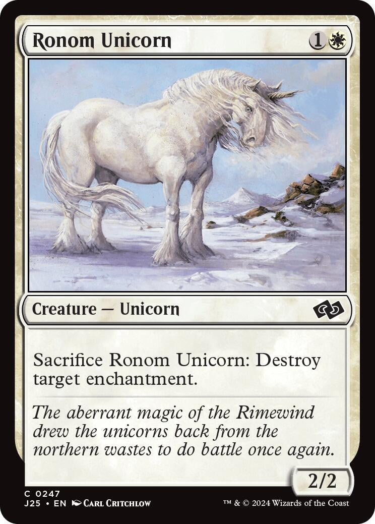 Image for Ronom Unicorn (247) (Foundations Jumpstart) - Magic: The Gathering