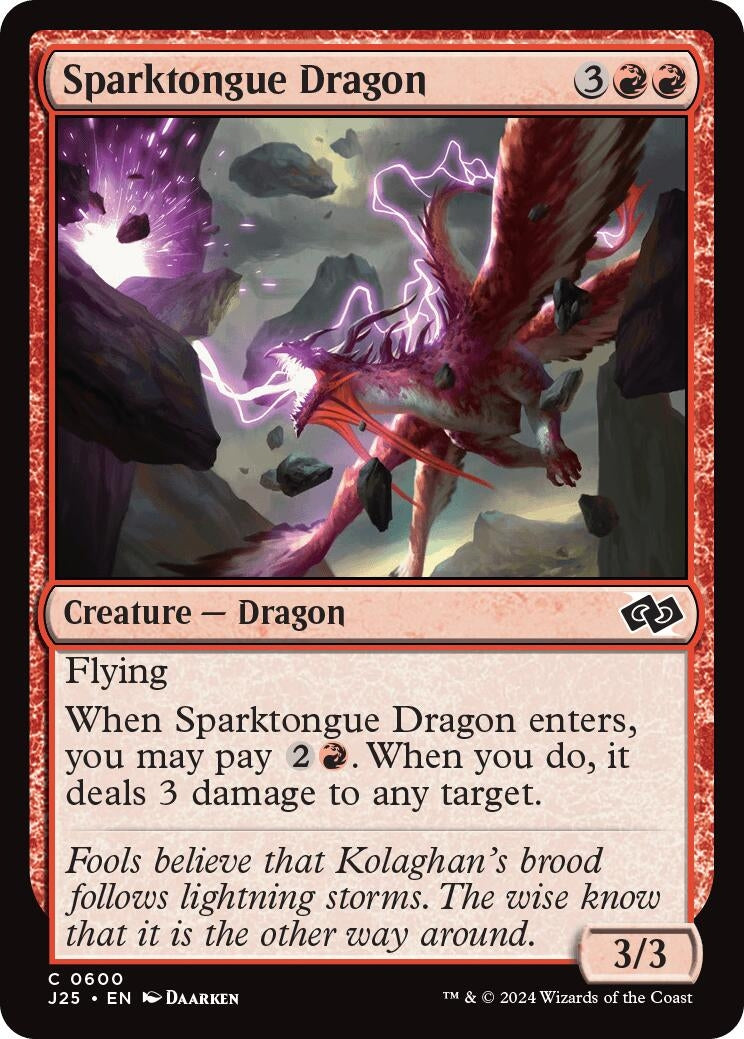 Image for Sparktongue Dragon (600) (Foundations Jumpstart) - Magic: The Gathering