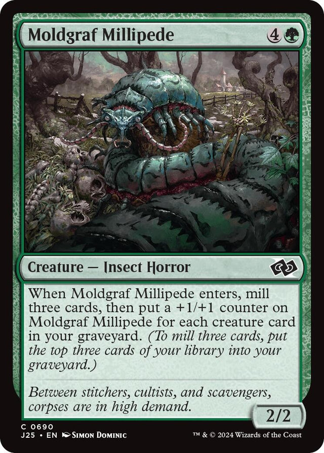 Image for Moldgraf Millipede (690) (Foundations Jumpstart) - Magic: The Gathering