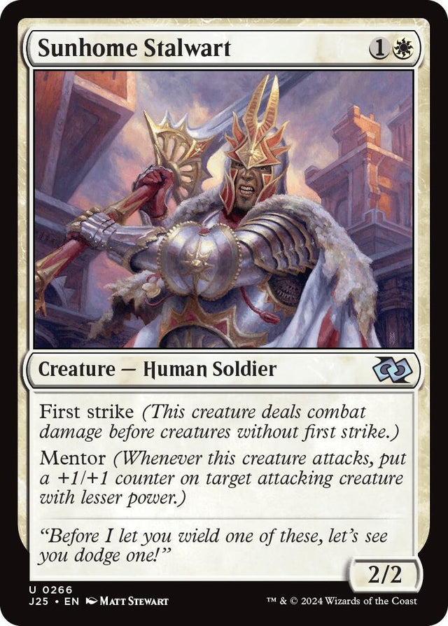 Image for Sunhome Stalwart (266) (Foundations Jumpstart) - Magic: The Gathering