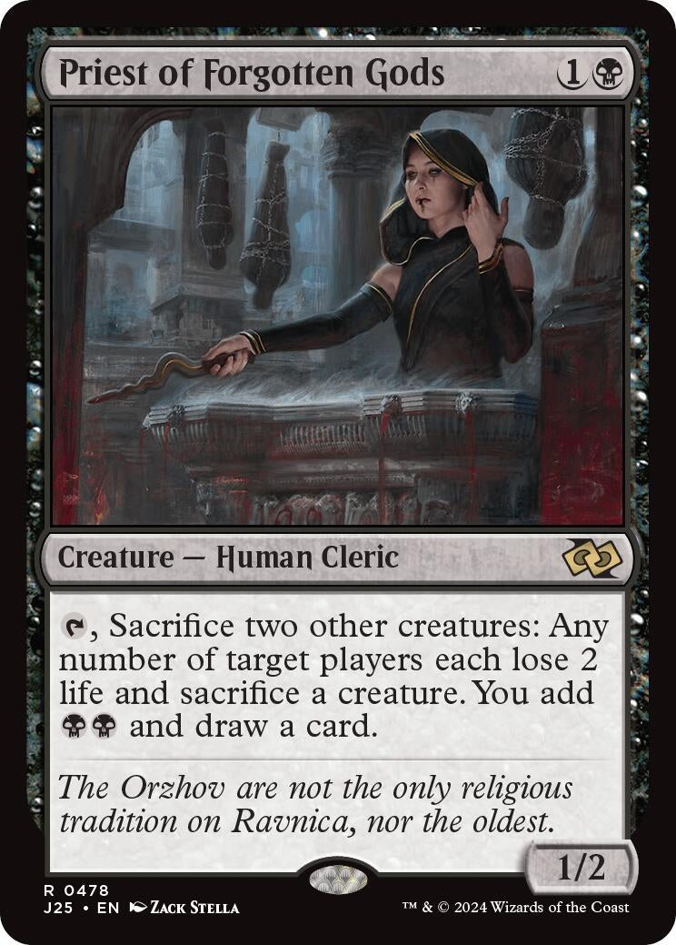 Image for Priest of Forgotten Gods (478) (Foundations Jumpstart) - Magic: The Gathering