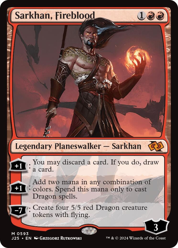 Image for Sarkhan, Fireblood (593) (Foundations Jumpstart) - Magic: The Gathering