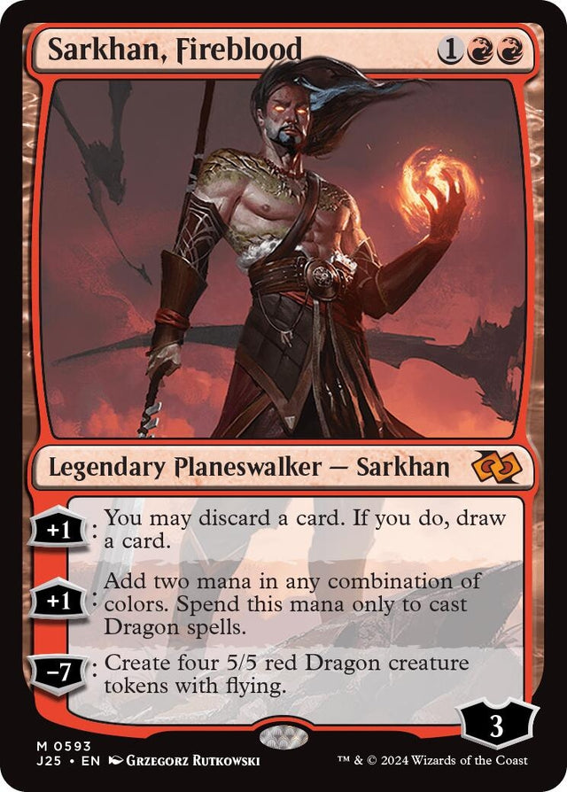 Image for Sarkhan, Fireblood (593) (Foundations Jumpstart) - Magic: The Gathering