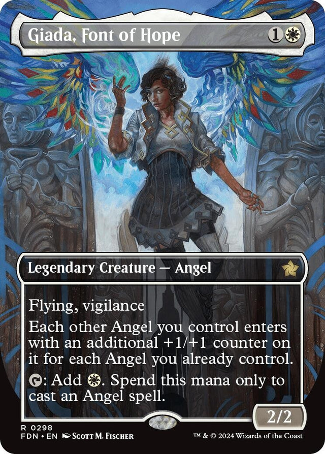 Image for Giada, Font of Hope (Borderless) (298) (Foil) (Foundations) - Magic: The Gathering