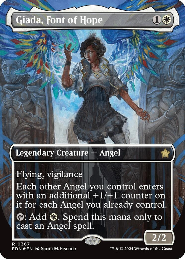 Image for Giada, Font of Hope (Borderless) (Mana Foil) (367) (Foil) (Foundations) - Magic: The Gathering