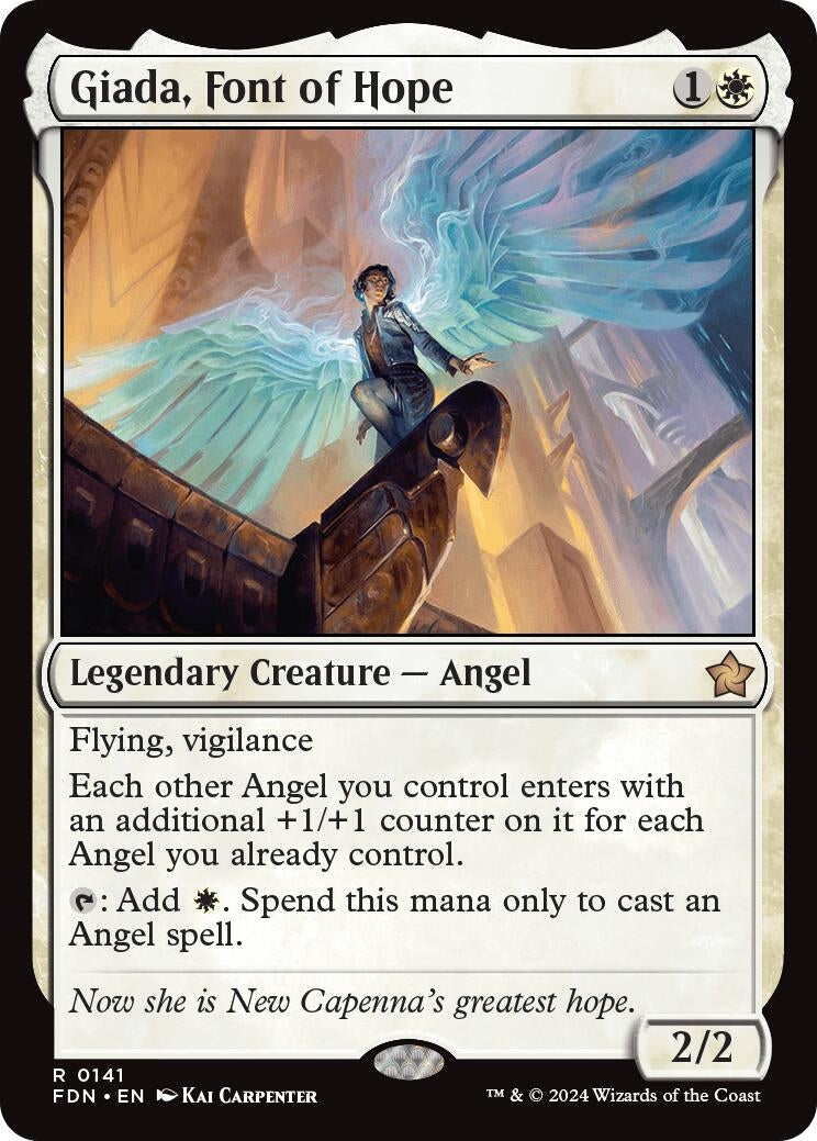 Image for Giada, Font of Hope (141) (Foil) (Foundations) - Magic: The Gathering