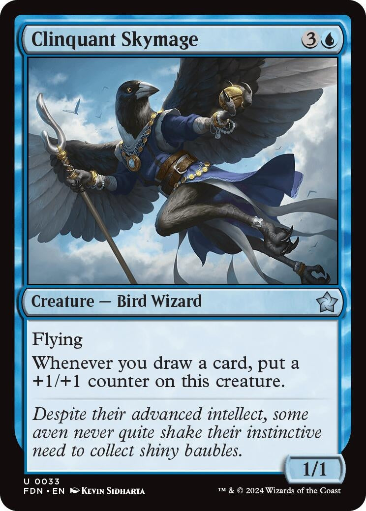 Image for Clinquant Skymage (33) (Foundations) - Magic: The Gathering