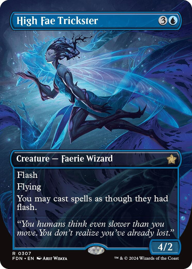 Image for High Fae Trickster (Borderless) (307) (Foil) (Foundations) - Magic: The Gathering