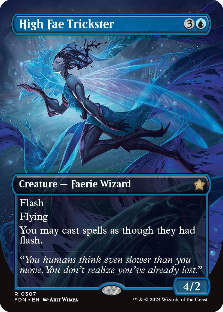 Image for High Fae Trickster (Borderless) (307) (Foil) (Foundations) - Magic: The Gathering