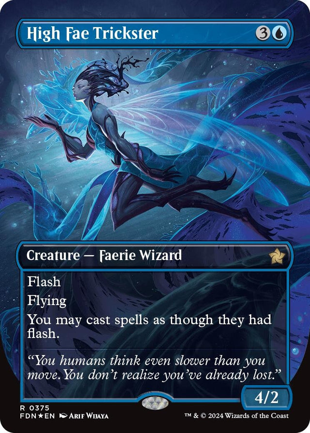 Image for High Fae Trickster (Borderless) (Mana Foil) (375) (Foil) (Foundations) - Magic: The Gathering