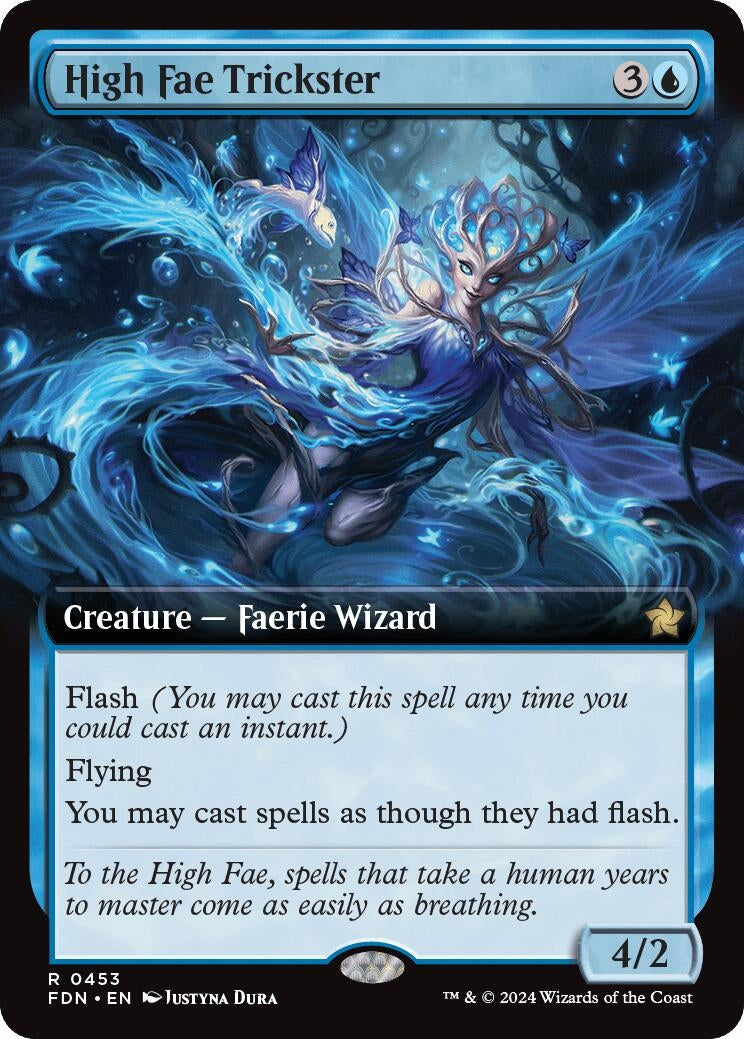 Image for High Fae Trickster (Extended Art) (453) (Foil) (Foundations) - Magic: The Gathering
