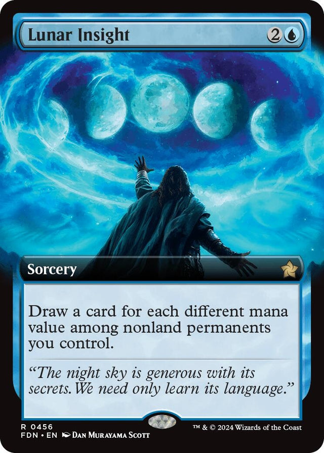 Image for Lunar Insight (Extended Art) (456) (Foil) (Foundations) - Magic: The Gathering