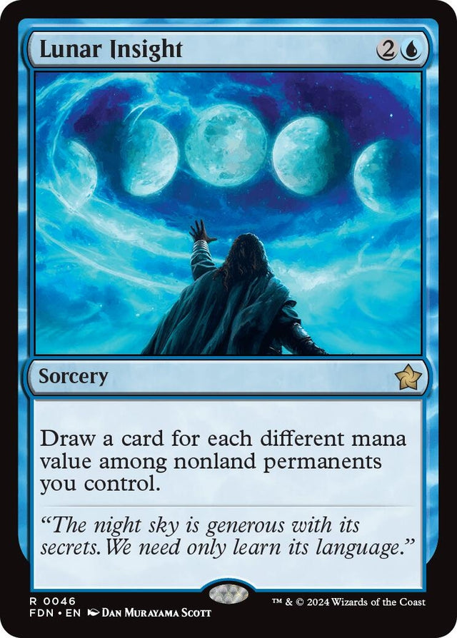 Image for Lunar Insight (46) (Foil) (Foundations) - Magic: The Gathering