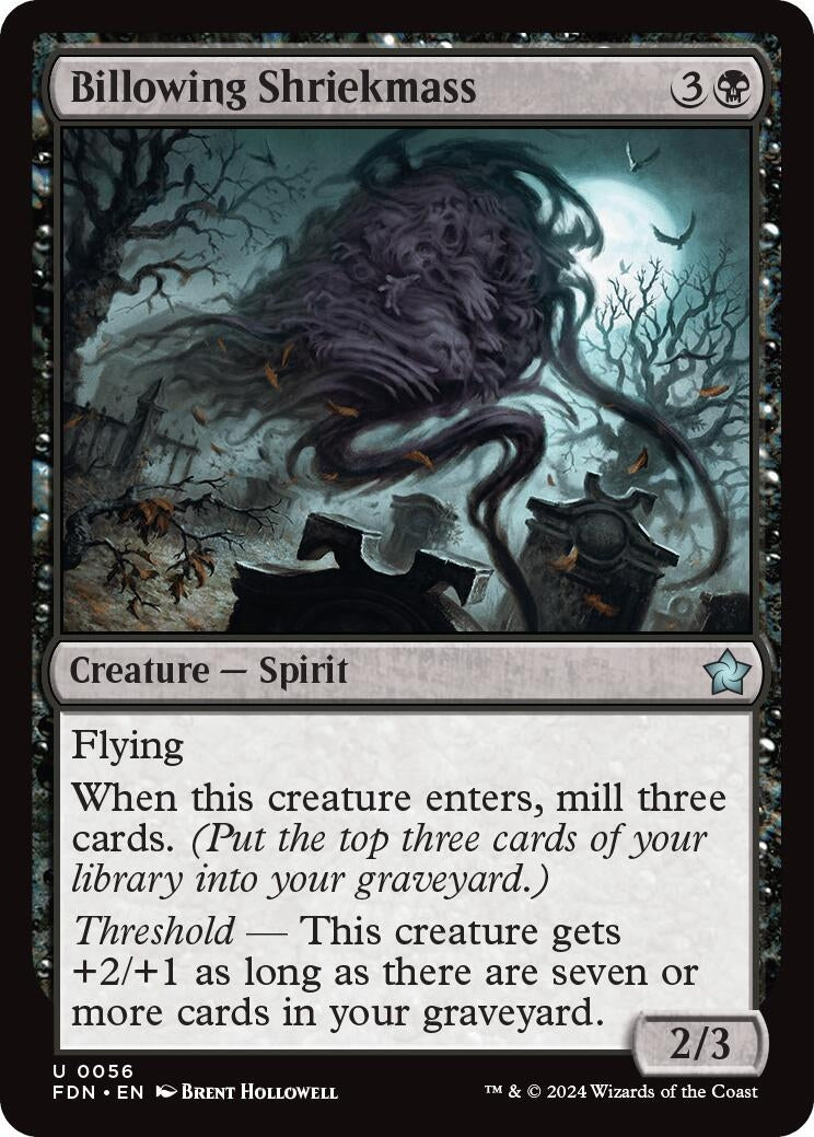 Image for Billowing Shriekmass (56) (Foundations) - Magic: The Gathering