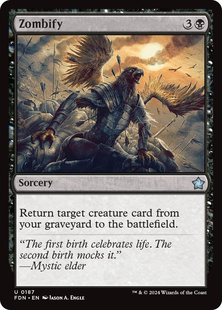 Image for Zombify (187) (Foundations) - Magic: The Gathering
