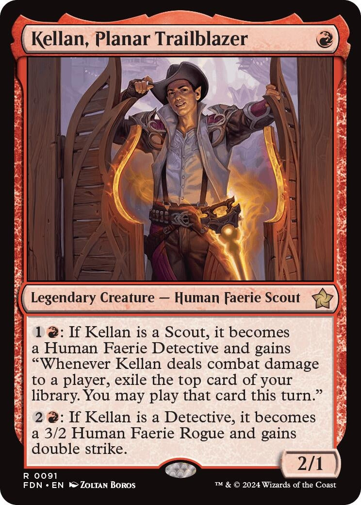 Image for Kellan, Planar Trailblazer (91) (Foil) (Foundations) - Magic: The Gathering