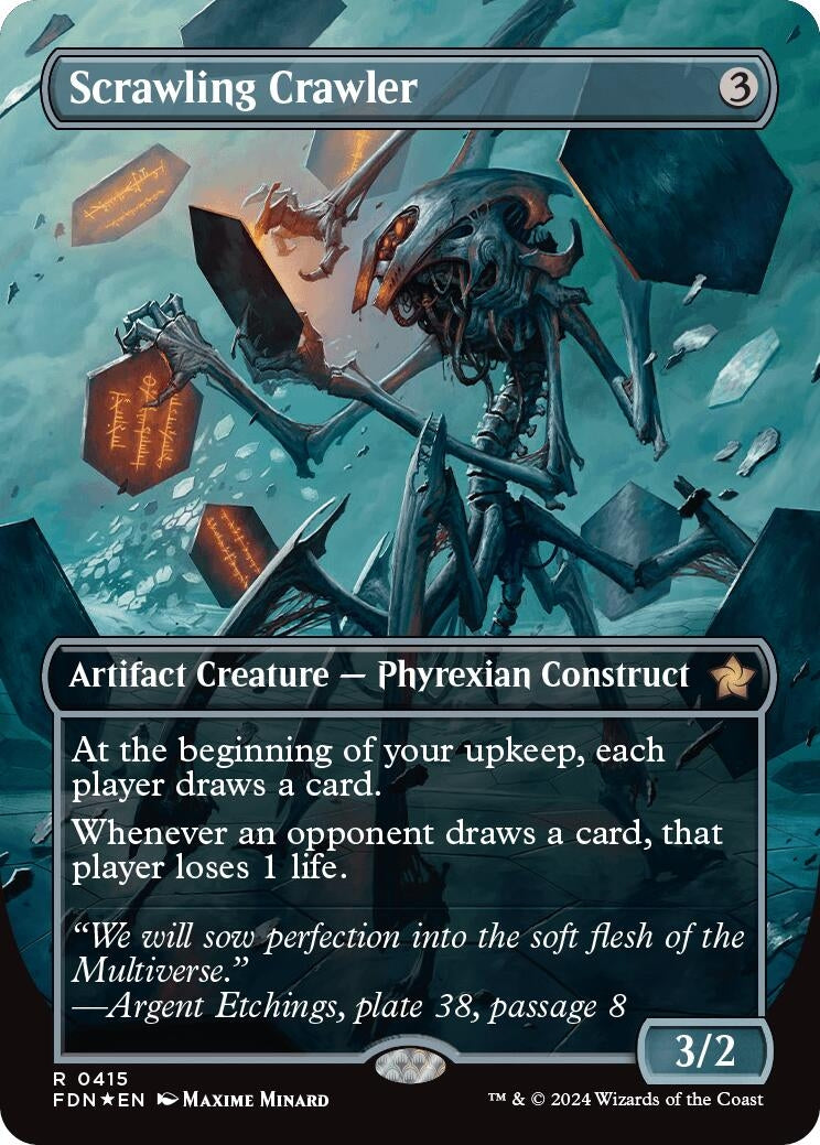 Image for Scrawling Crawler (Borderless) (Mana Foil) (415) (Foil) (Foundations) - Magic: The Gathering