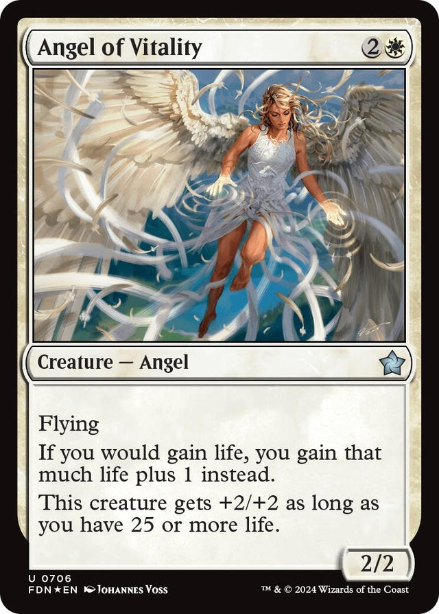 Image for Angel of Vitality (706) (Foil) (Foundations) - Magic: The Gathering